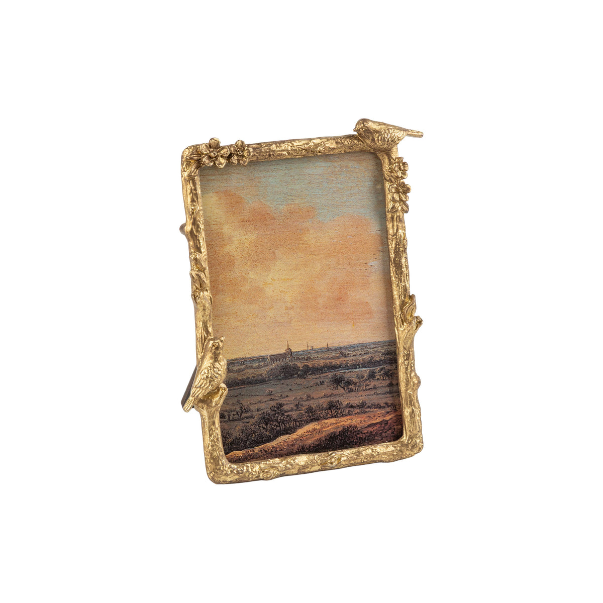 Gold cast pewter frame 4X6