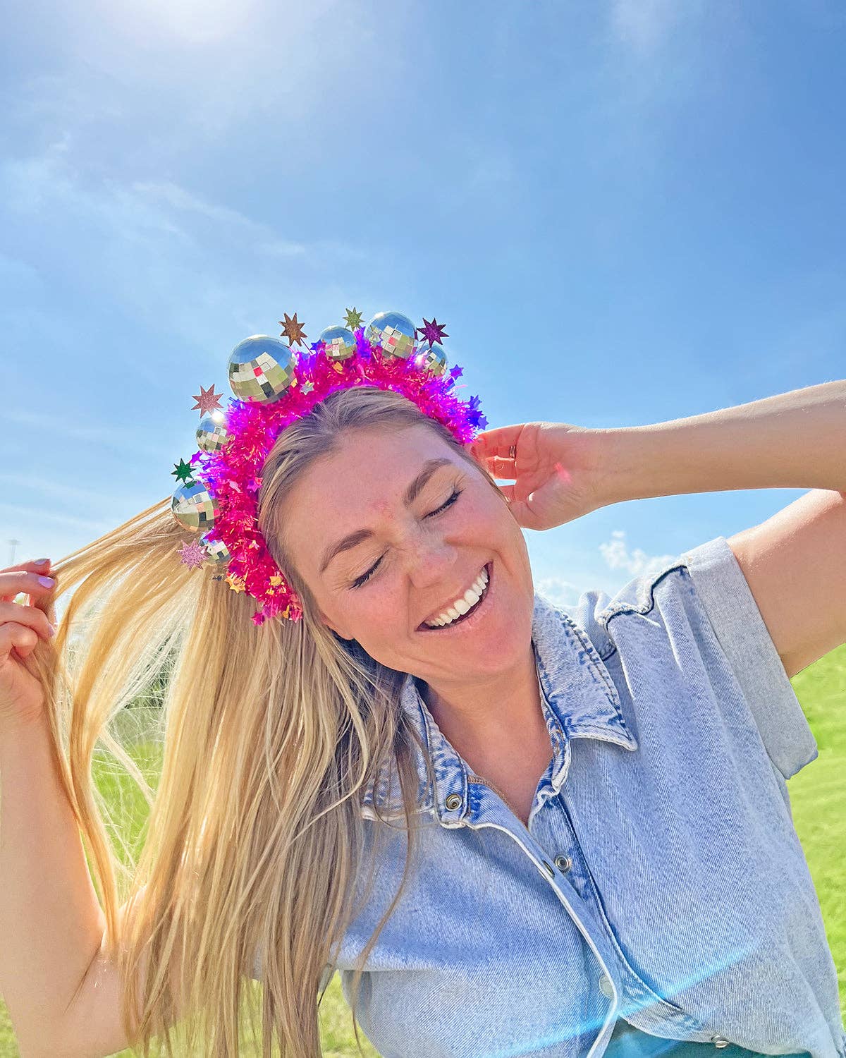 Pink Disco Headband