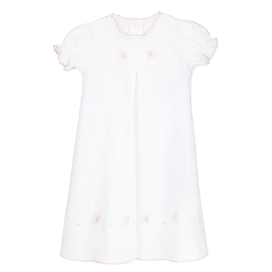 BABY PUPPY COTTON DAYGOWN: Pink / 0/3M