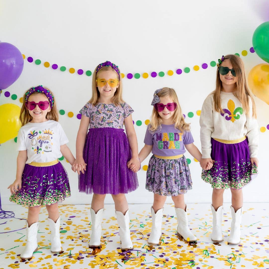 Mardi Gras Gemstone Headband