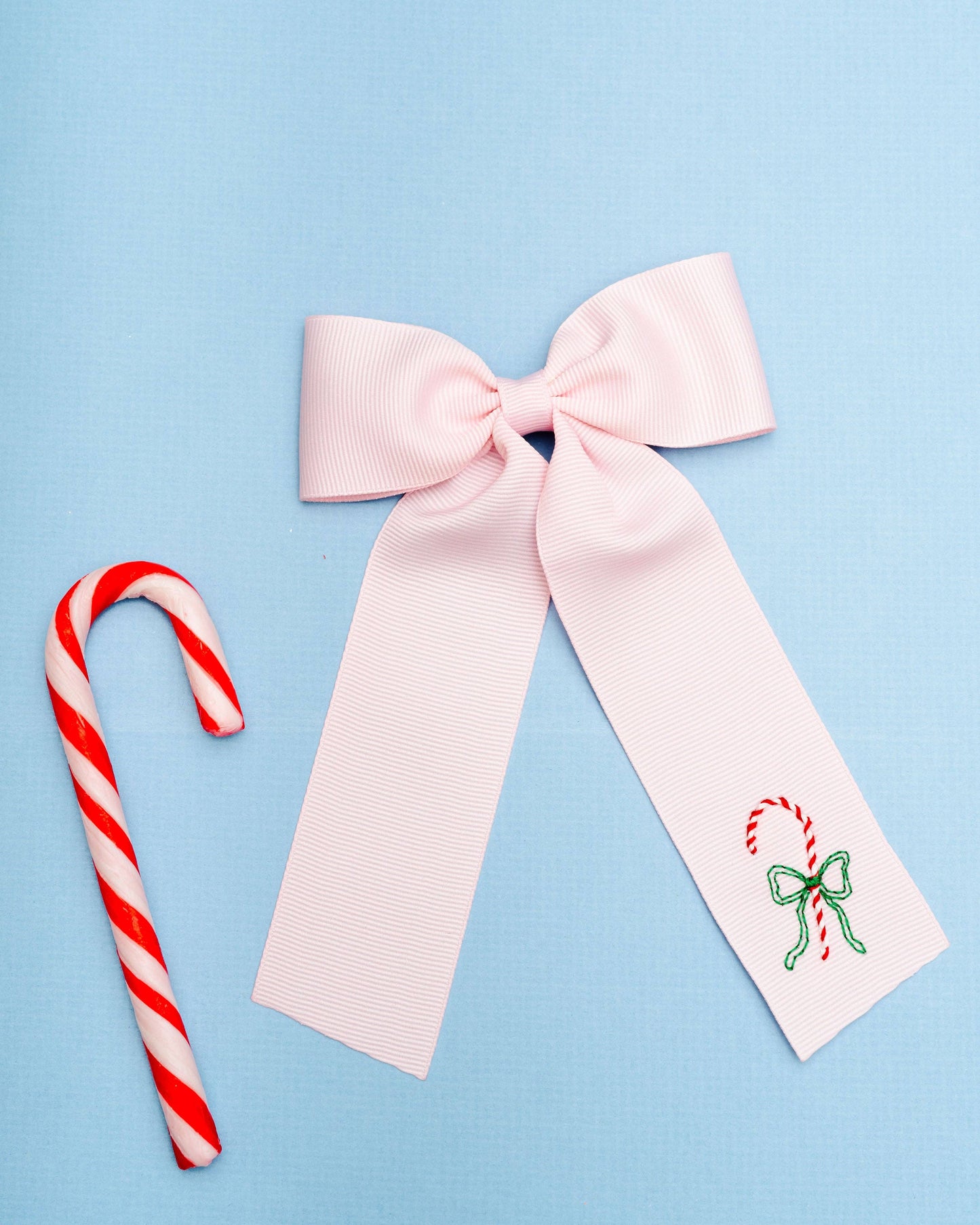 Candy Cane Headband: Pale Pink