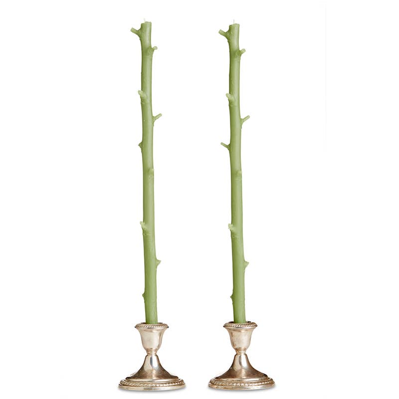 Stick Candles Hickory / Pair: Sour Apple