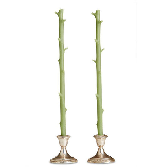 Stick Candles Hickory / Pair: Sour Apple