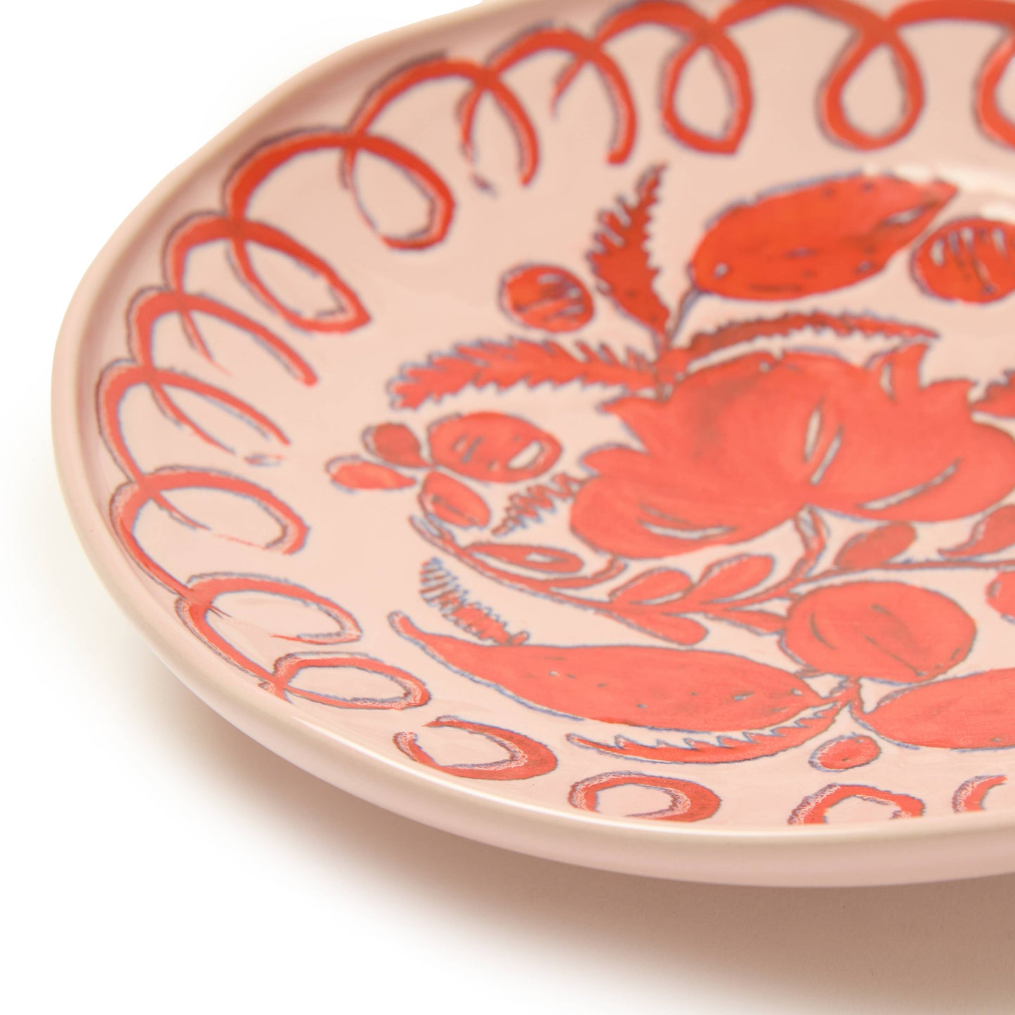 Amalfi Pasta Bowl Pink - 9.1" Diameter