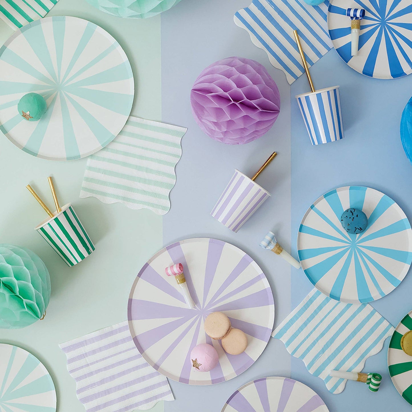 Blue Stripe Small Napkins