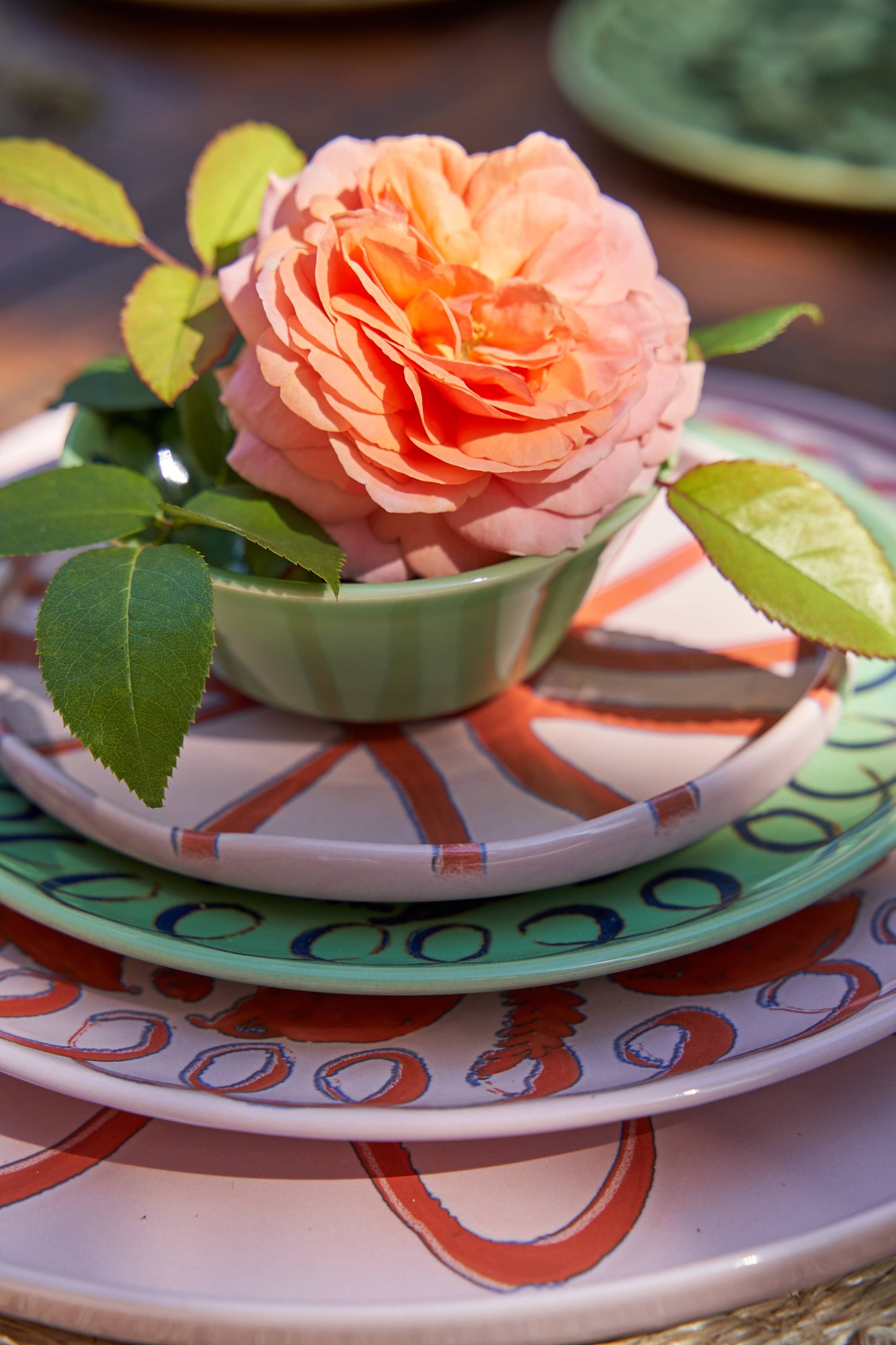 Amalfi Appetizer Plate Pink - 7.1" Diameter