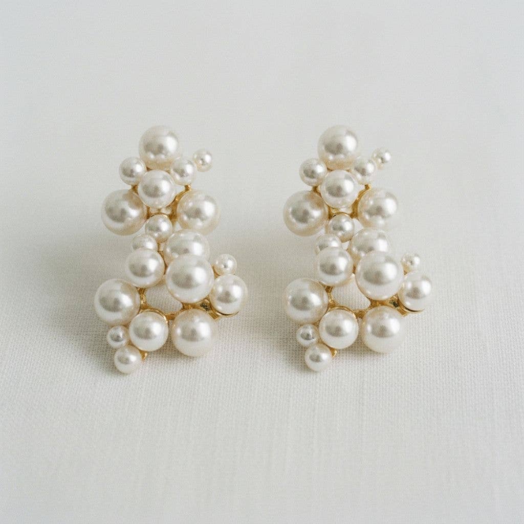 Pearl Bead Drop Earrings