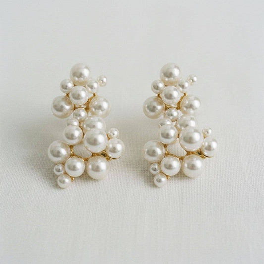 Pearl Bead Drop Earrings