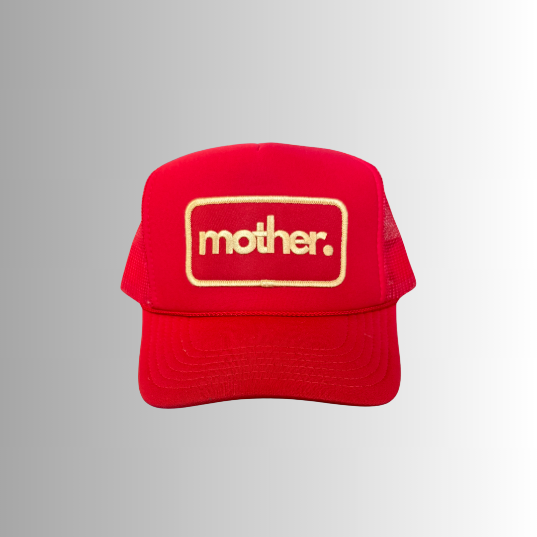 Mother Patch Trucker Hat - Red