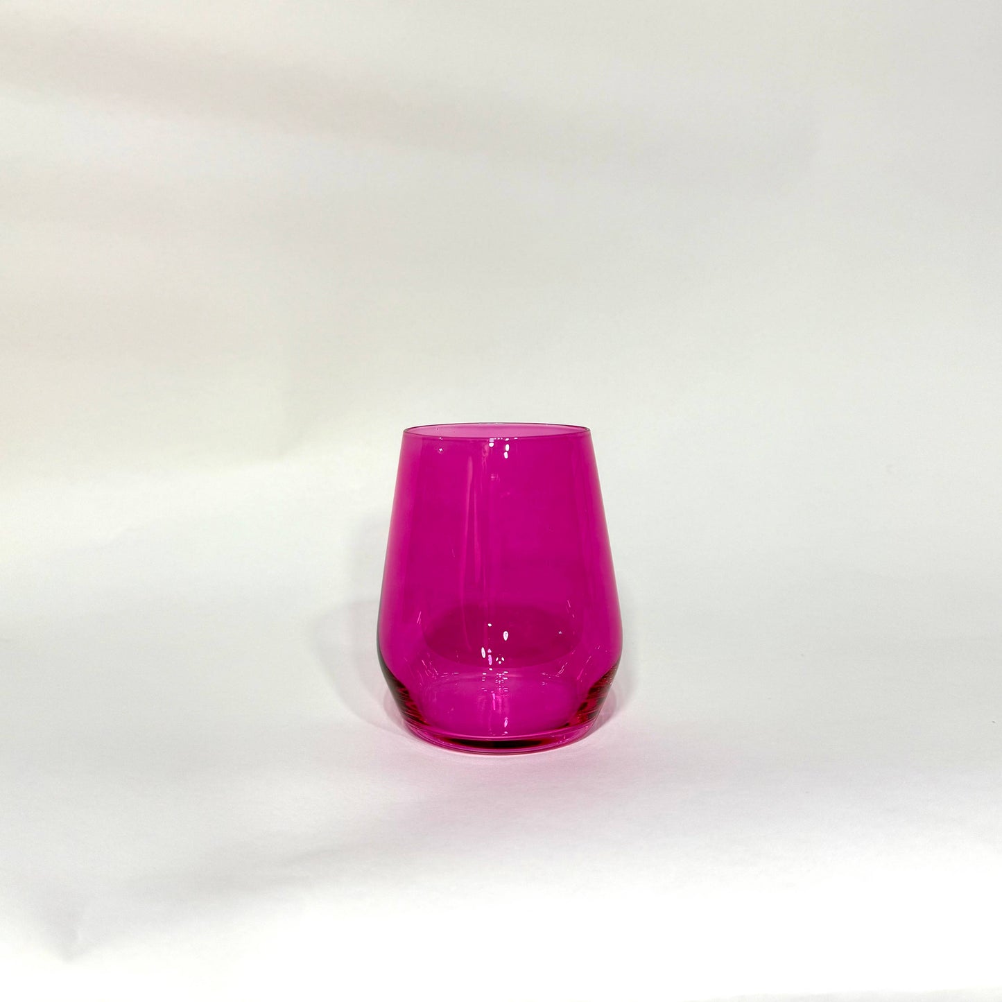 Hot Hot Pink - Stemless Colored Wine Glasses