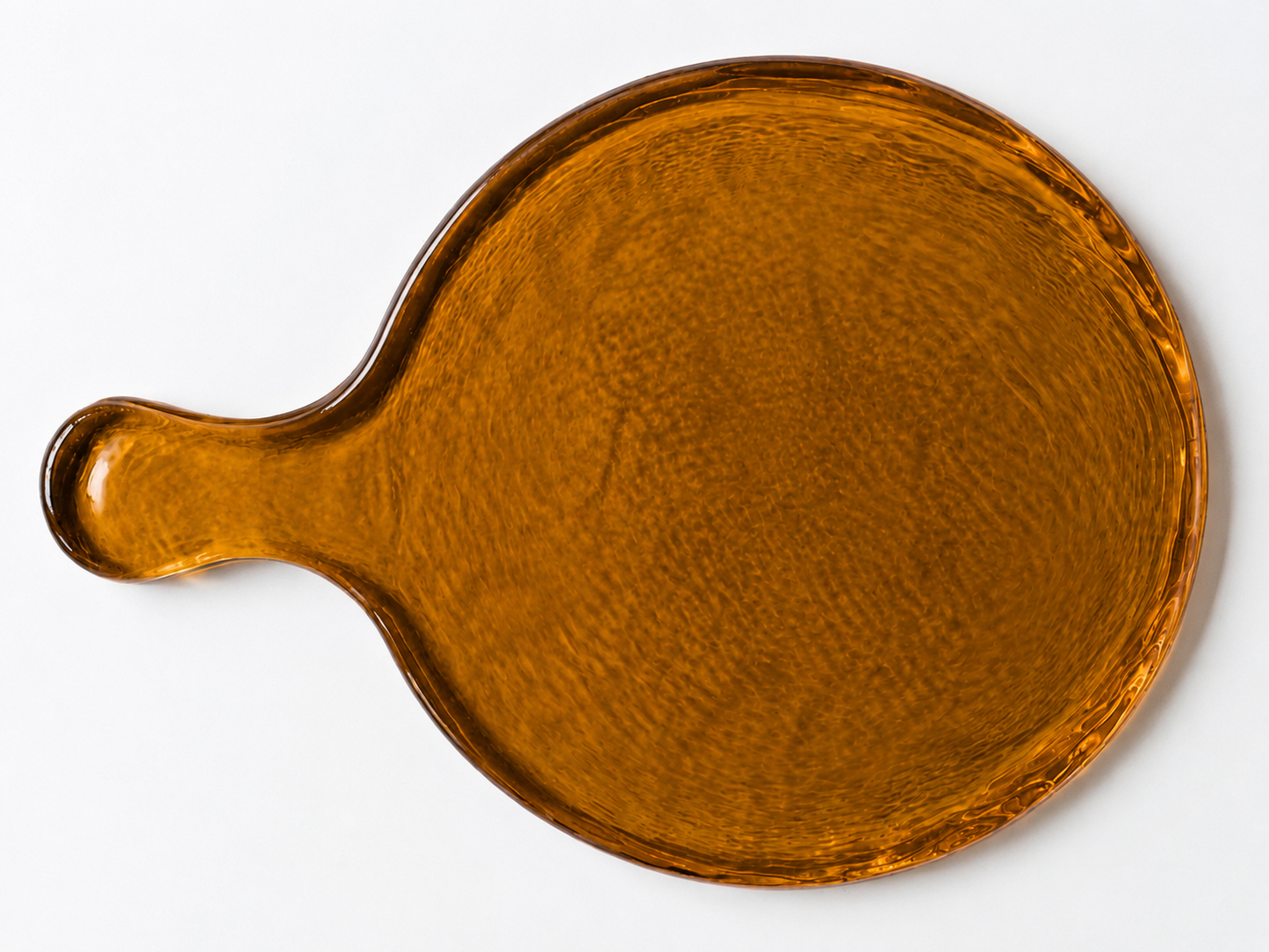 Hammered Glass Round Serving Board