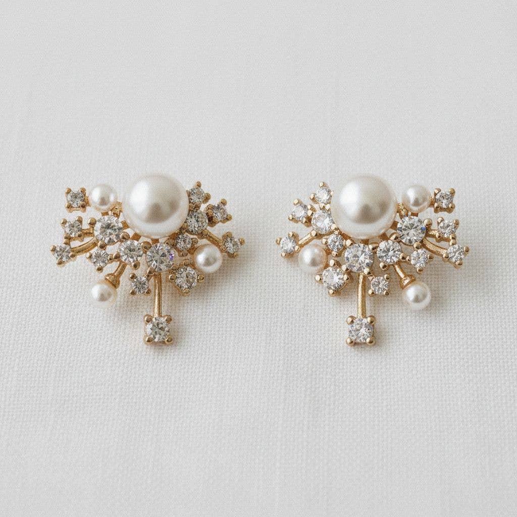 Starry Gemstone Drop Earrings