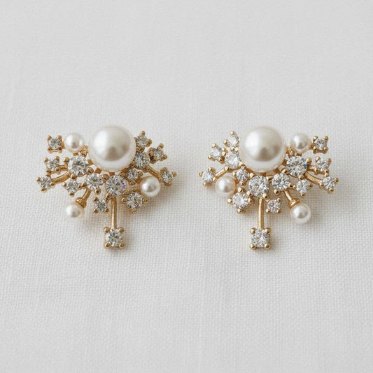 Starry Gemstone Drop Earrings