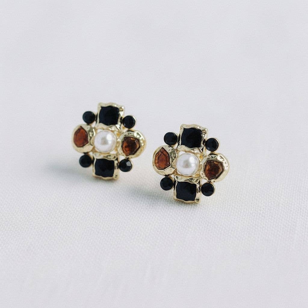 Artful Geometric Drop Earrings