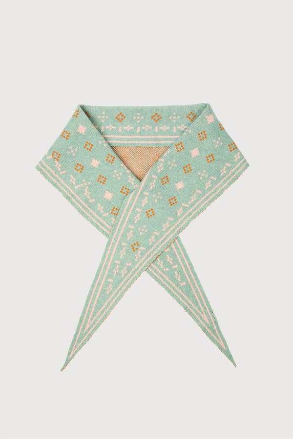 Foulard Knit Triangle Scarf