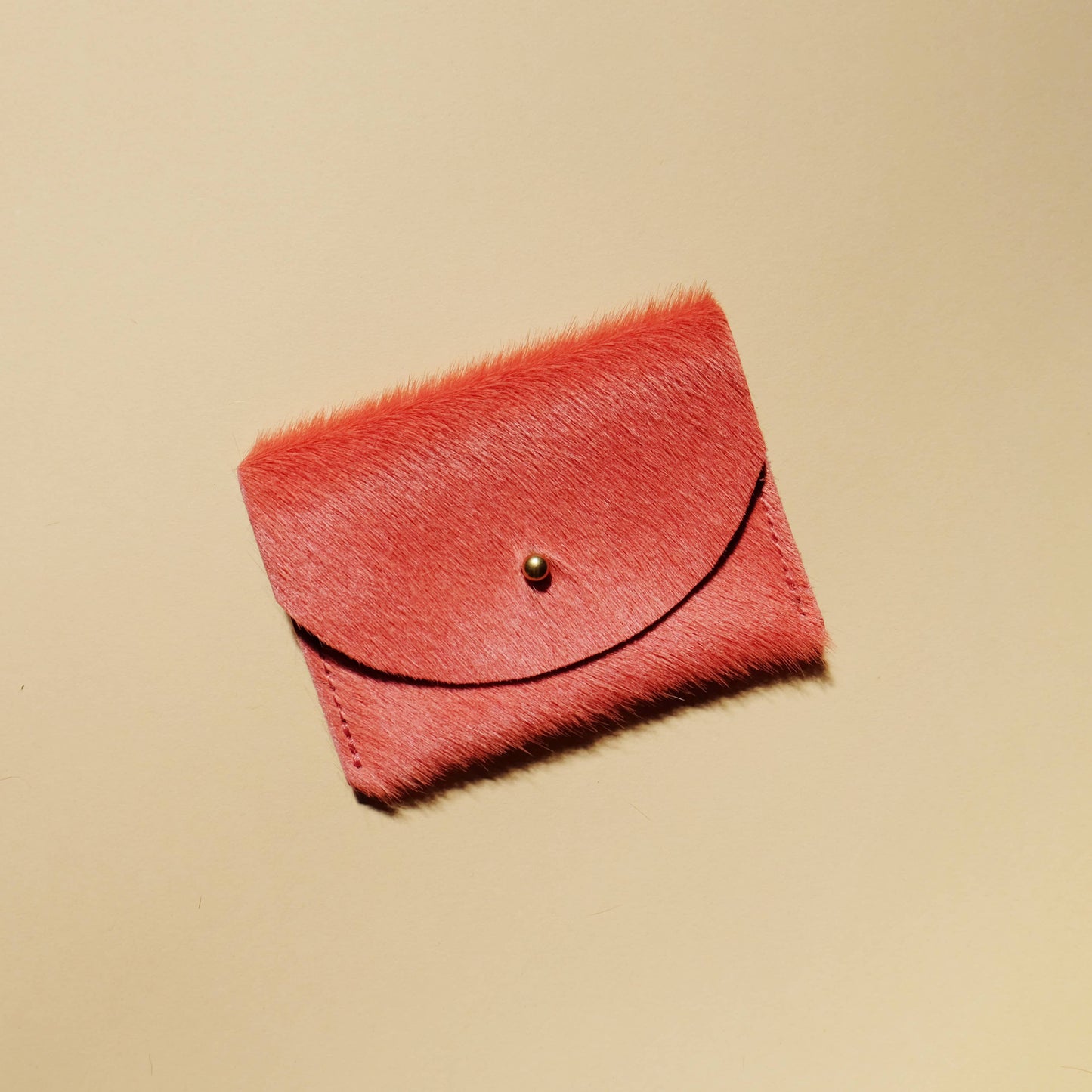 Cardholder - Salmon Hair on Hide