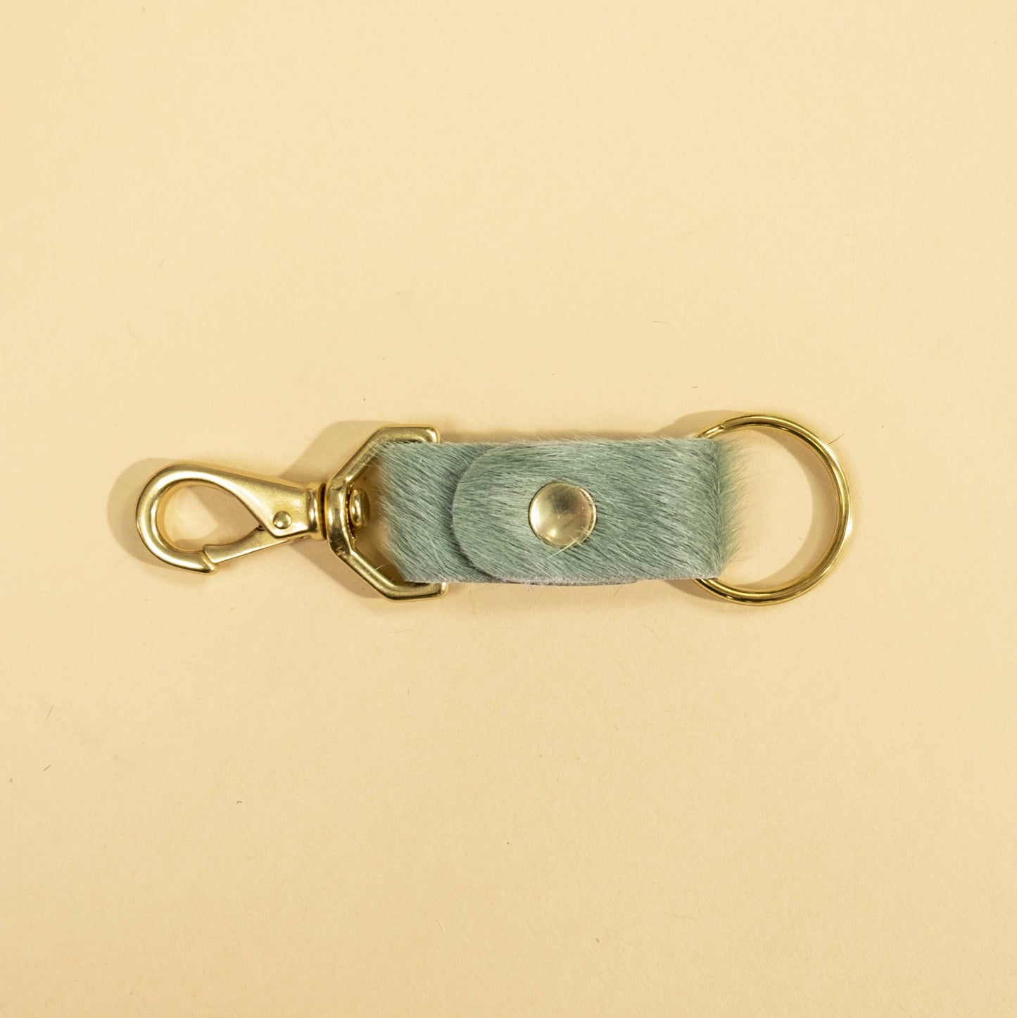 Keychain - Seafoam Hair on Hide