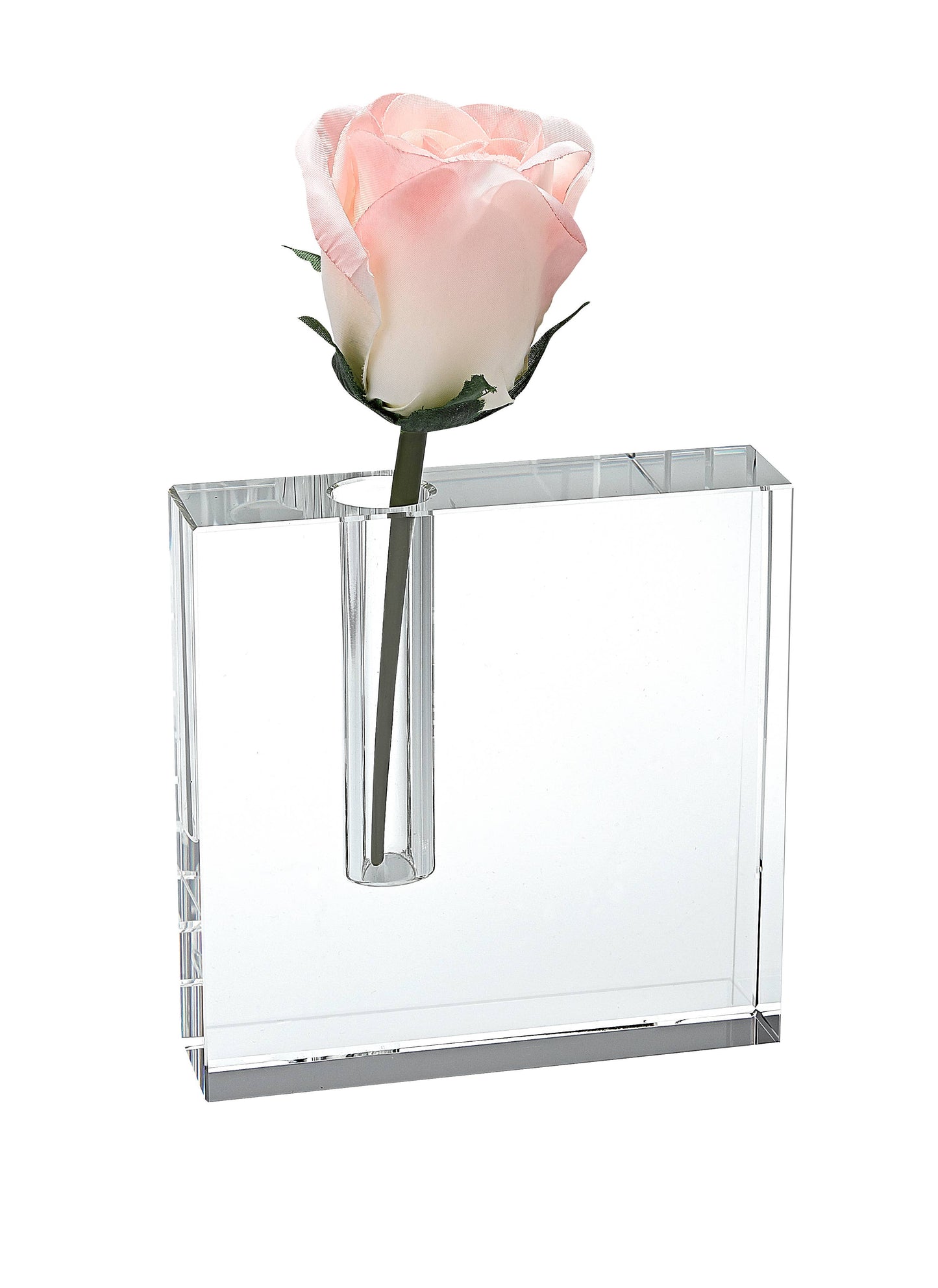 The Block Handcrafted Crystal Bud Vase 5 x 5"