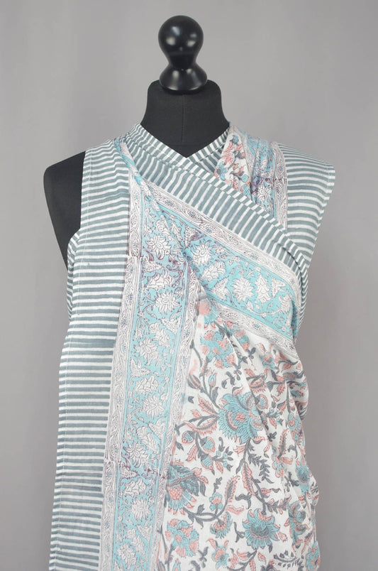 Beach  Coverup Sarong Pareo -Colonial Floral