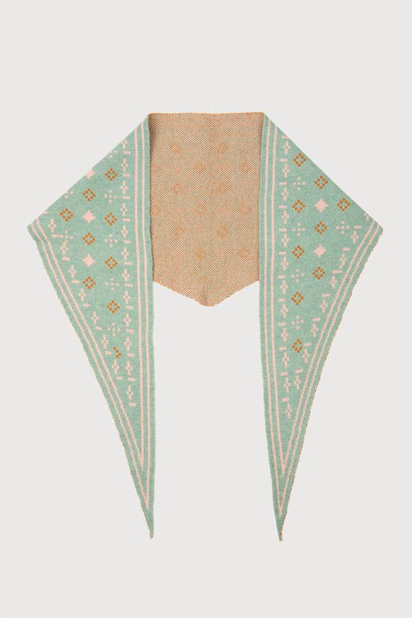 Foulard Knit Triangle Scarf