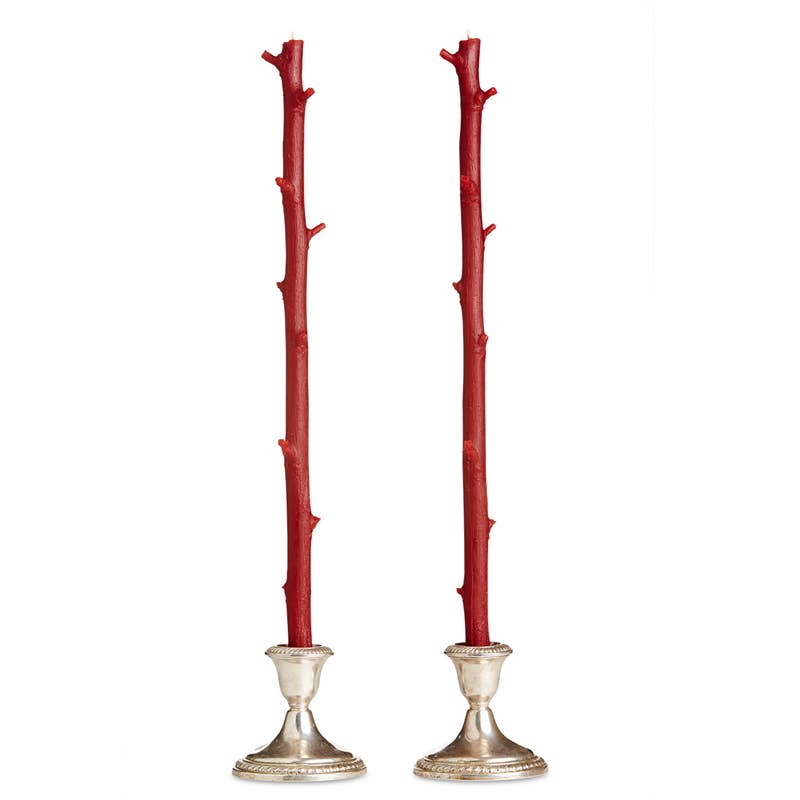 Stick Candles Hickory / Pair: Sour Apple