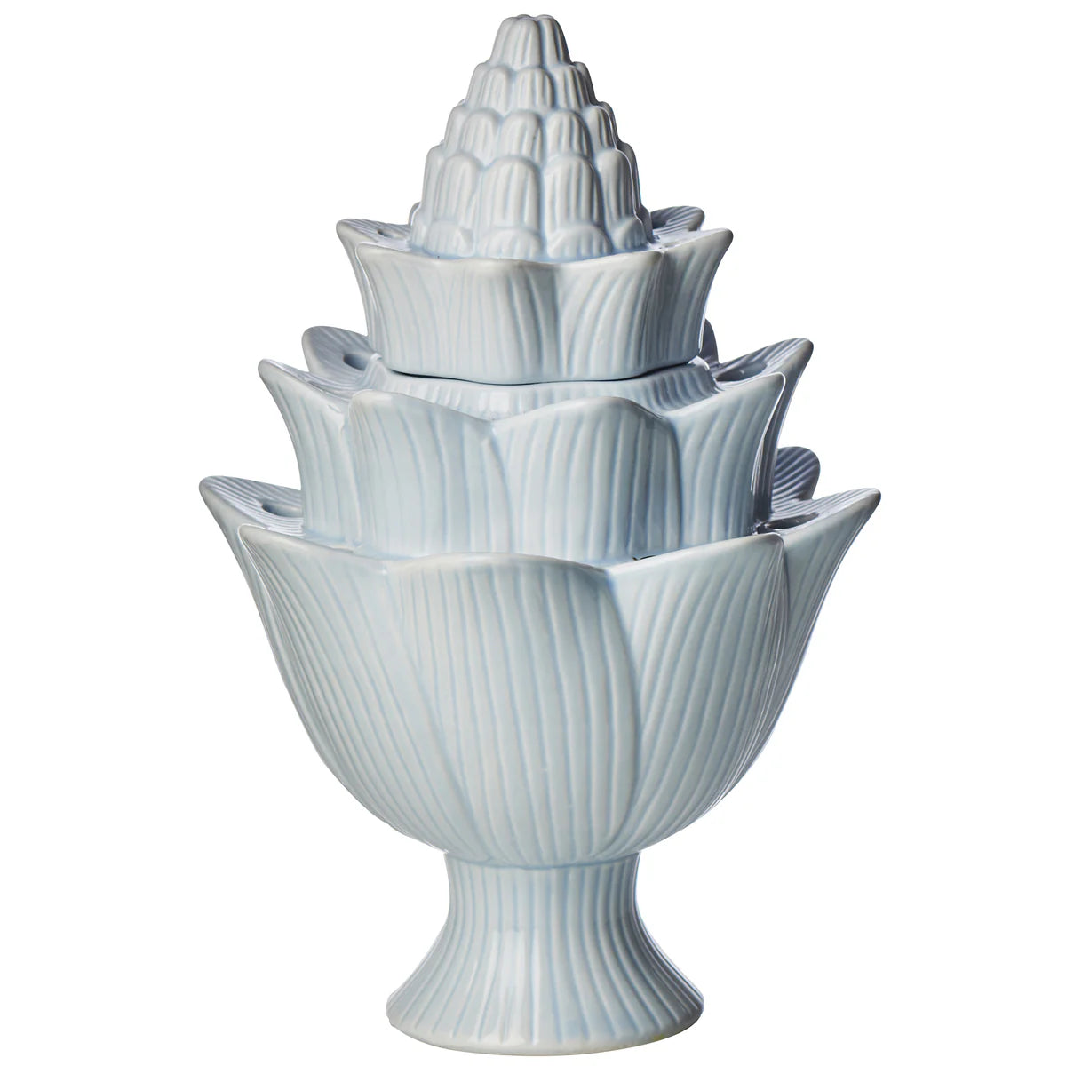 Tulipiere Artichoke Light Blue, Large