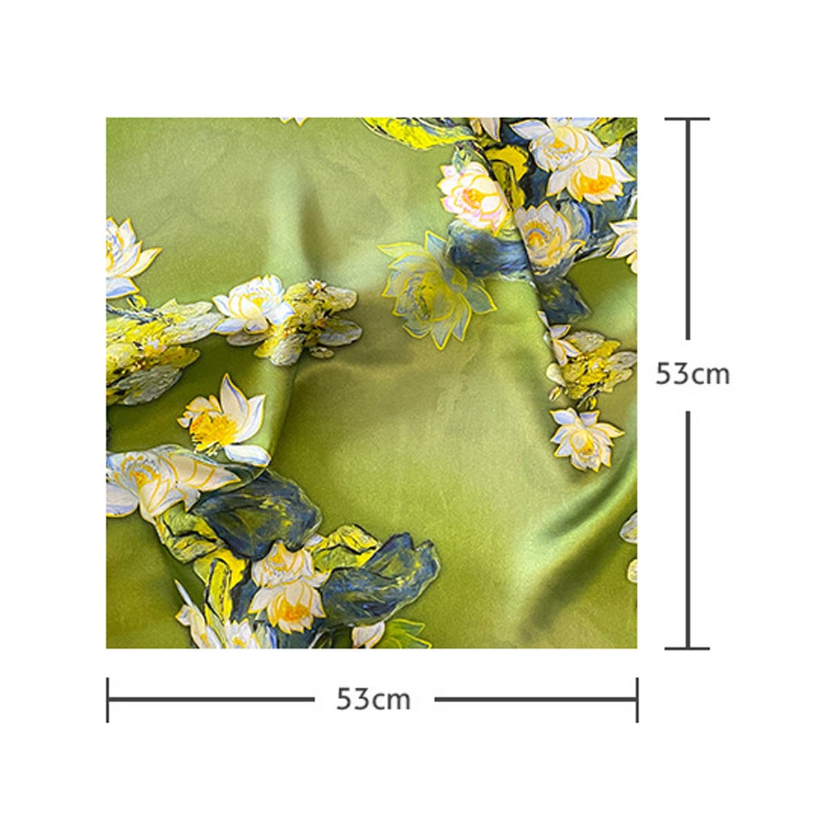 Floral Silk Square Scarf