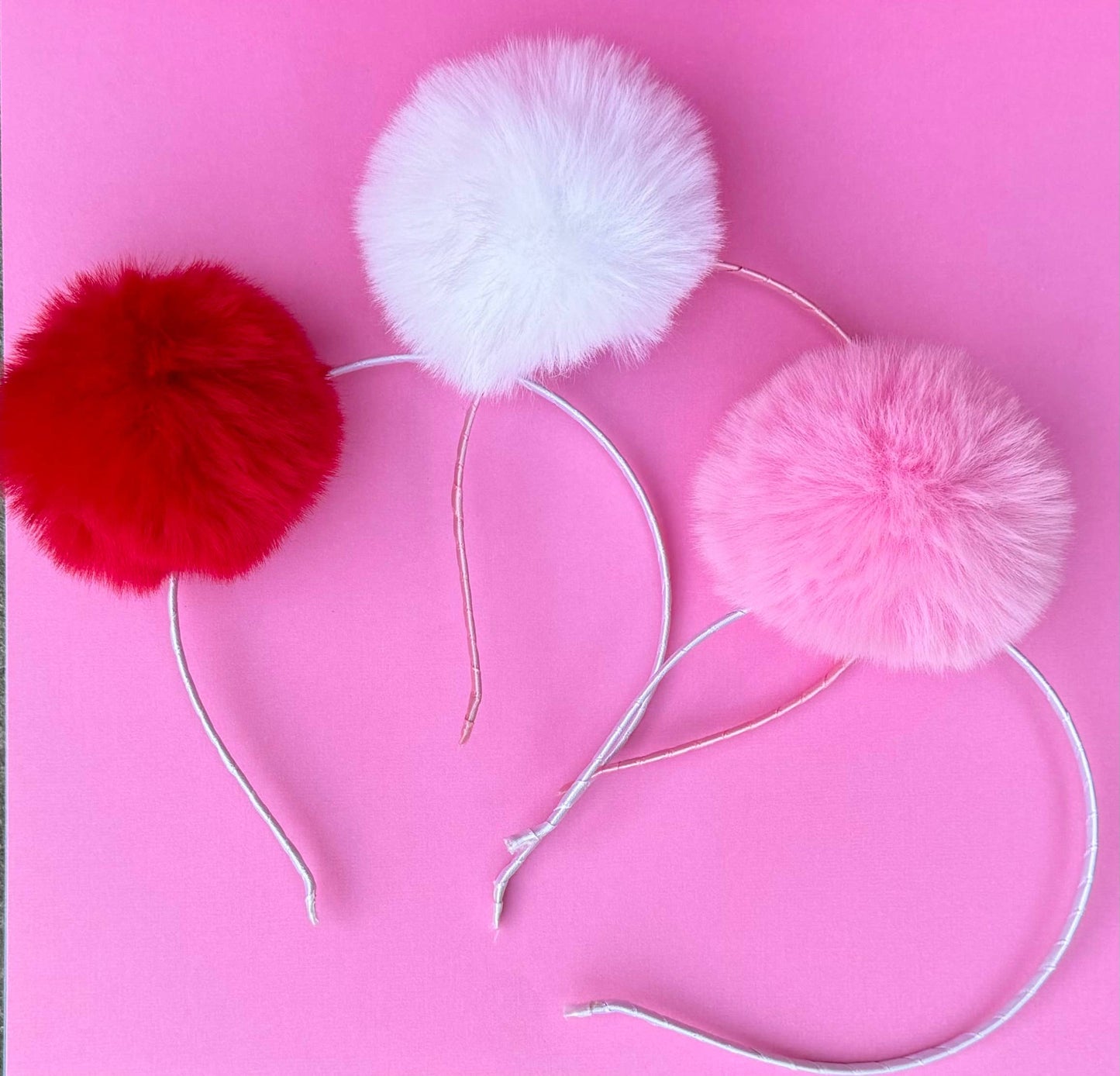 Fluffy Fur Pom Pom Headbands