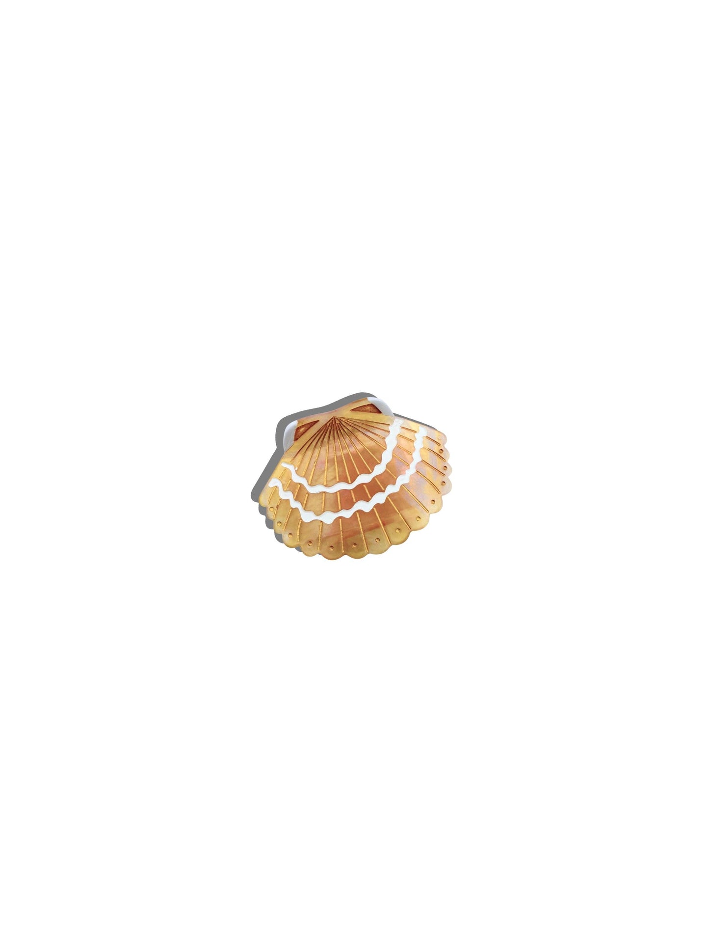 Hand-painted Mini Seashell Claw Hair Clip