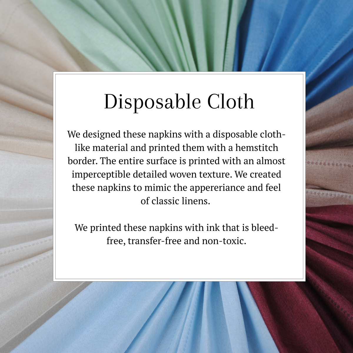 Sage Green Cloth-Feel Paper Guest Napkins