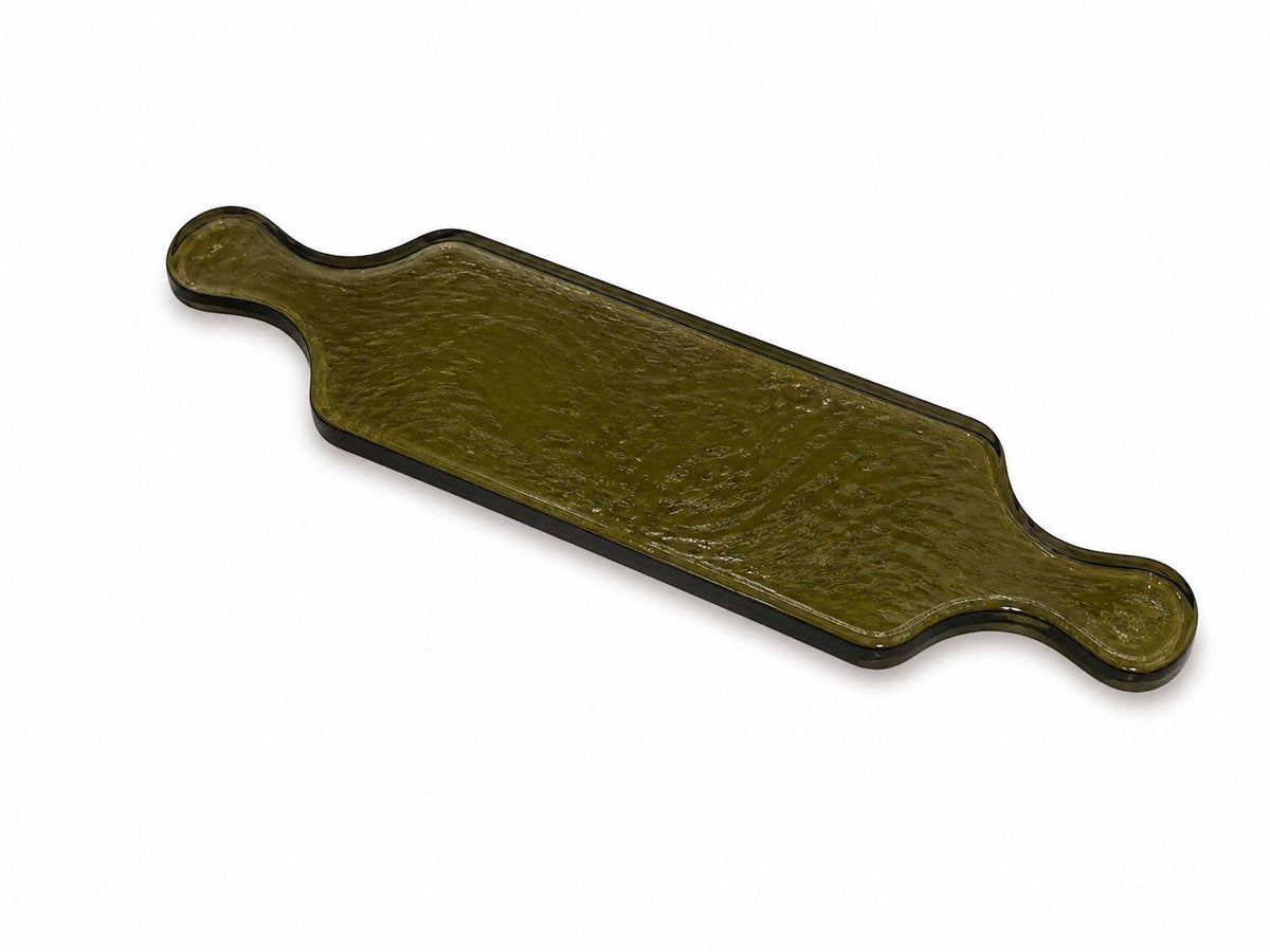 Hammered Glass Long Serving Board
