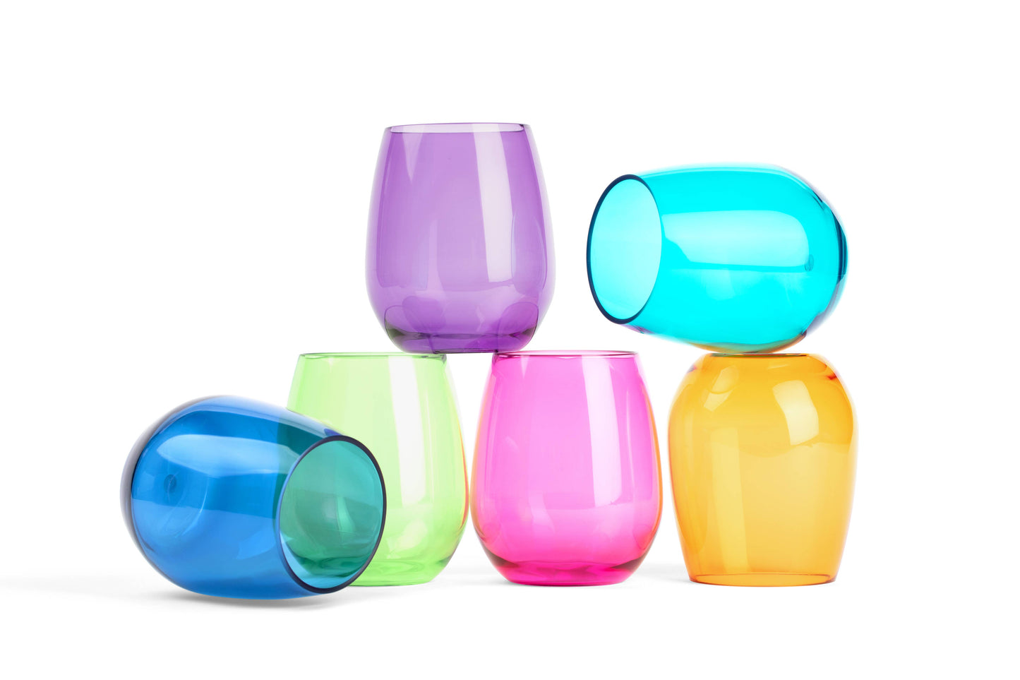 Acrylic Stemless Wine Glasses