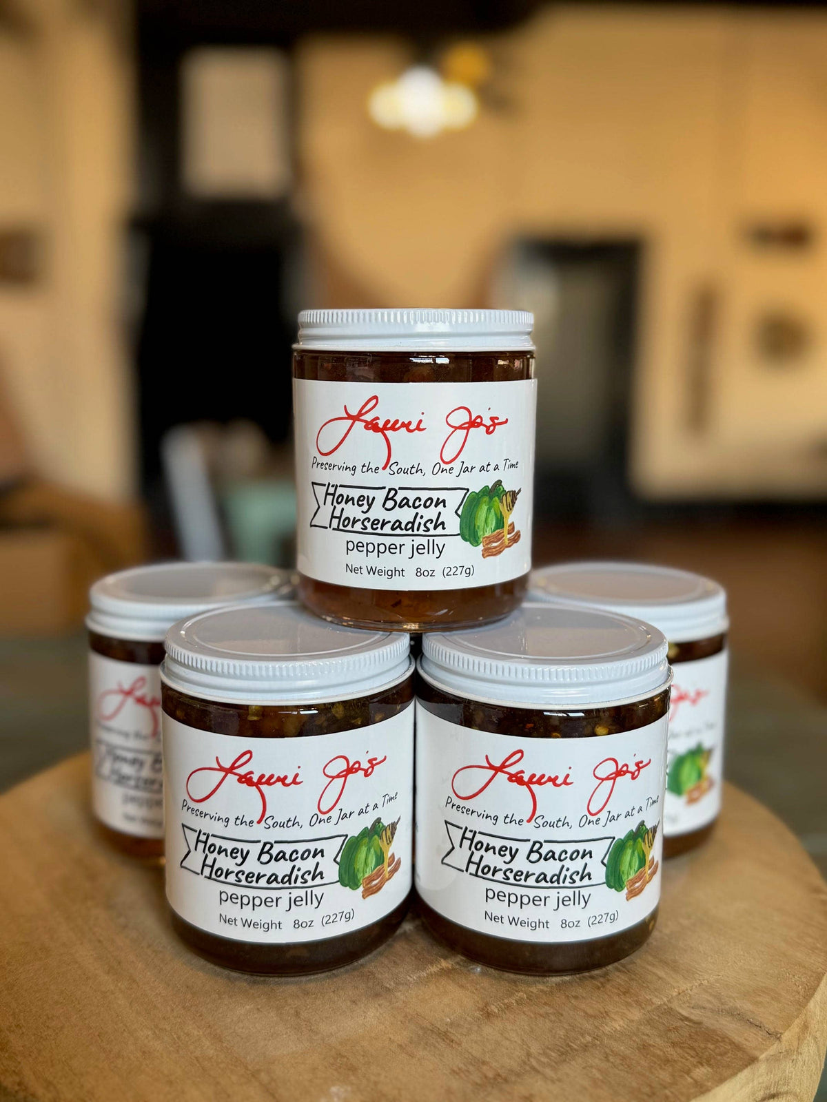 Lauri Jo's Honey Bacon Horseradish Pepper Jelly, 8oz