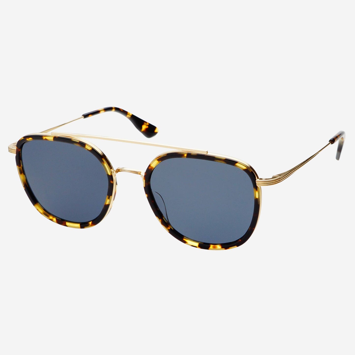Weston Acetate Round Unisex Sunglasses- Yellow