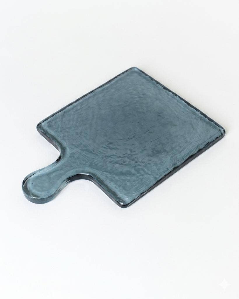 Handblown Hammered Glass Serving Board