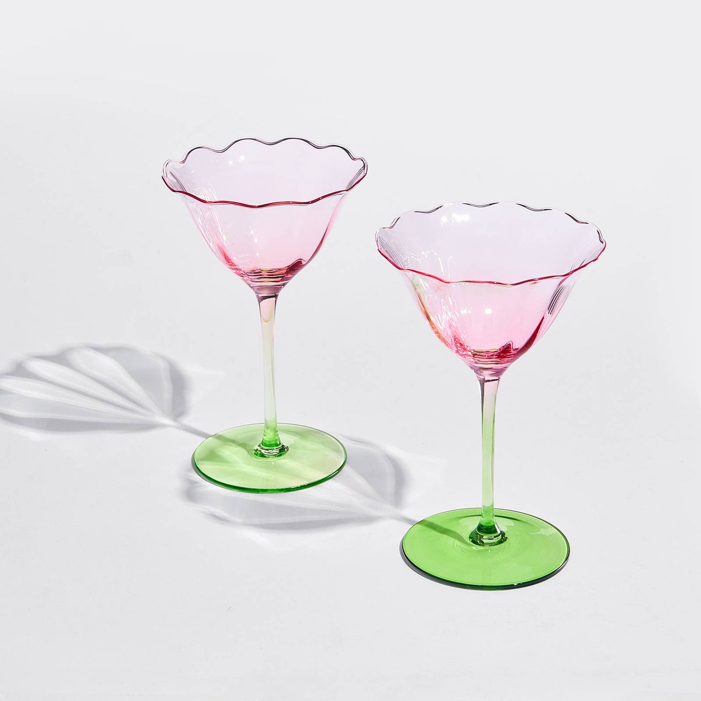 Tulip-Shaped Champagne Coupe Glass | Set of 2 | 6 oz