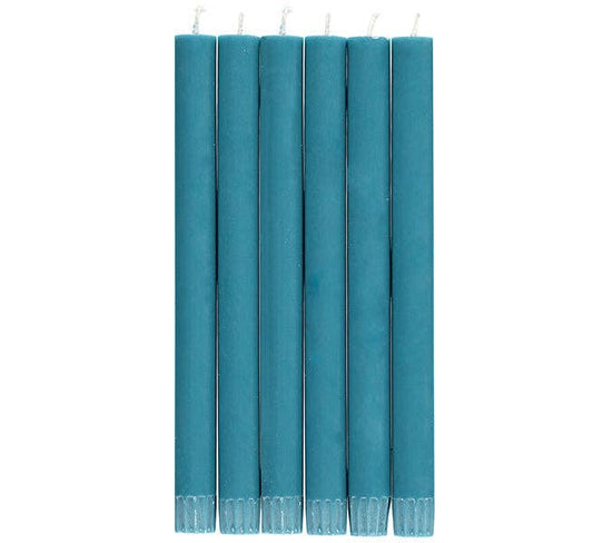Petrol Blue Dinner Candle