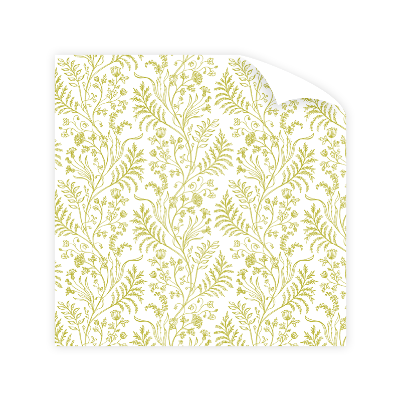 Fern Chartreuse Wrapping Paper Roll