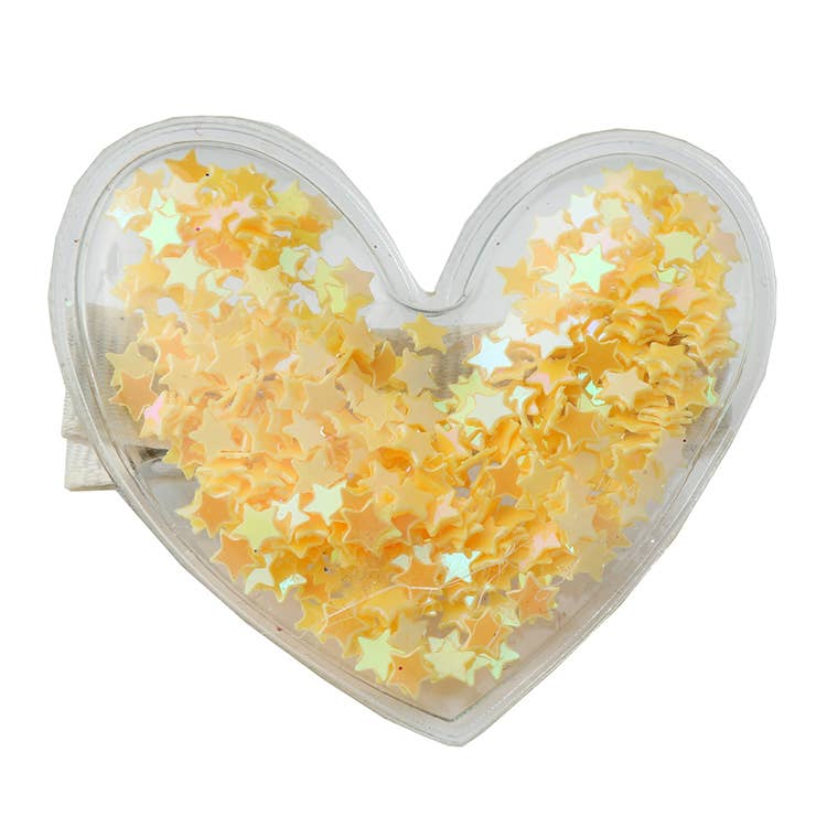 Confetti Heart Hair Clips