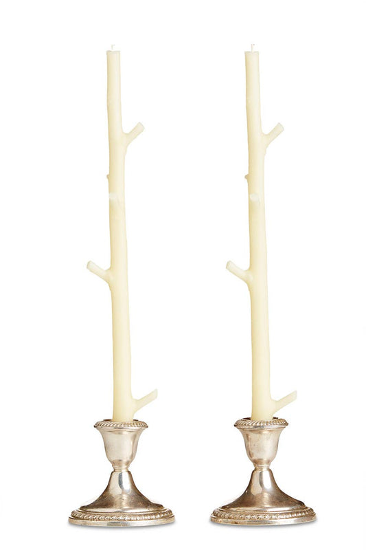 Stick Candles Maple / Pair: White Chocolate