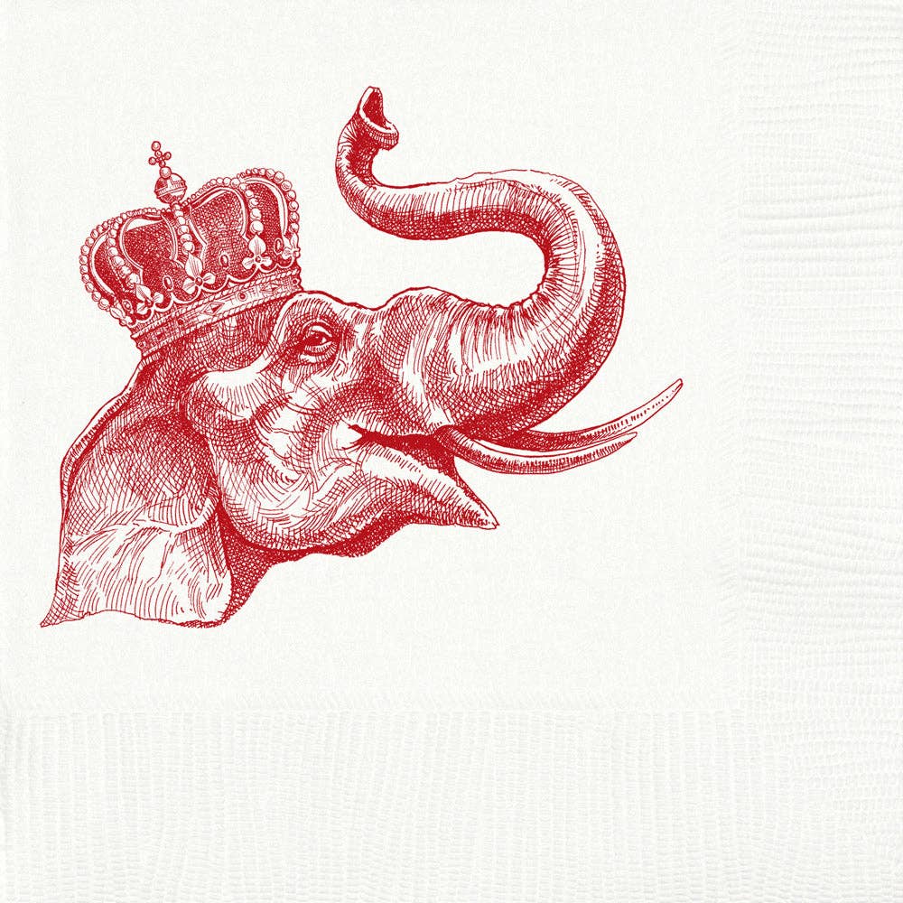 Lucky Elephant Beverage Napkins