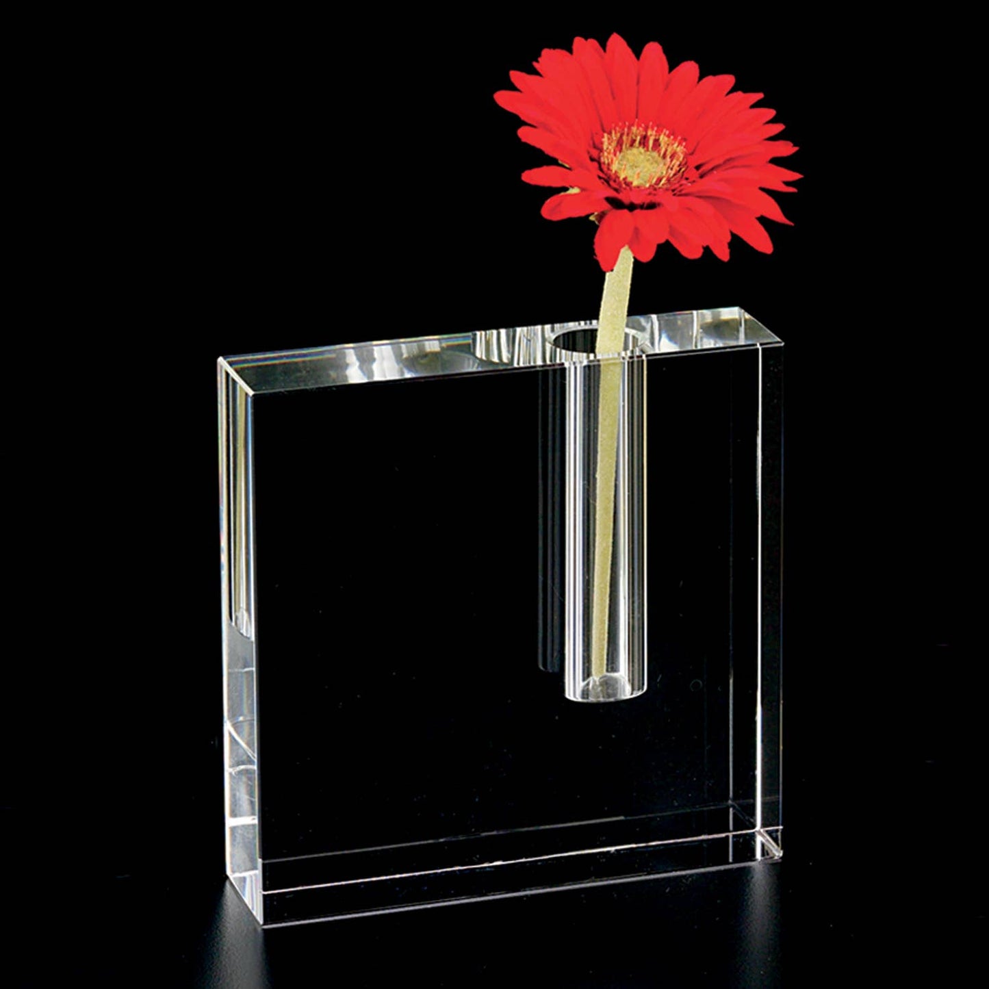 The Block Handcrafted Crystal Bud Vase 5 x 5"