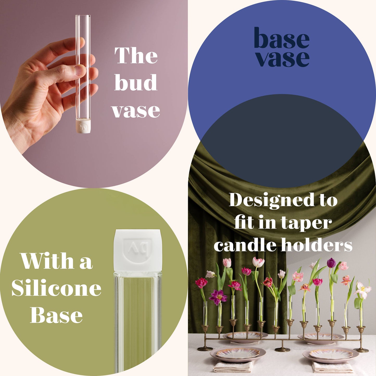Base Vase 3-Pack (Sea Glass Edition)