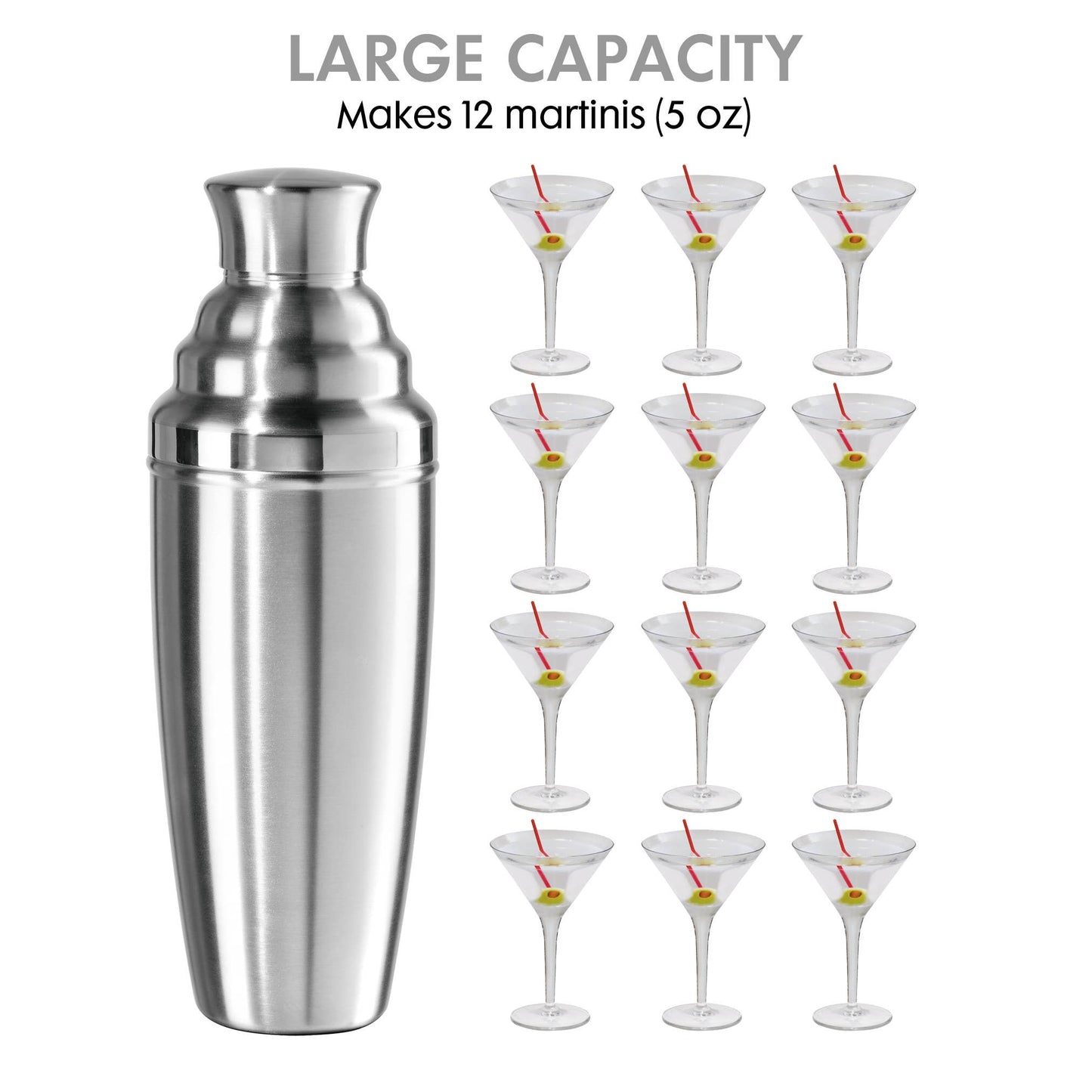 Stainless Steel Jumbo Party Cocktail Shaker
