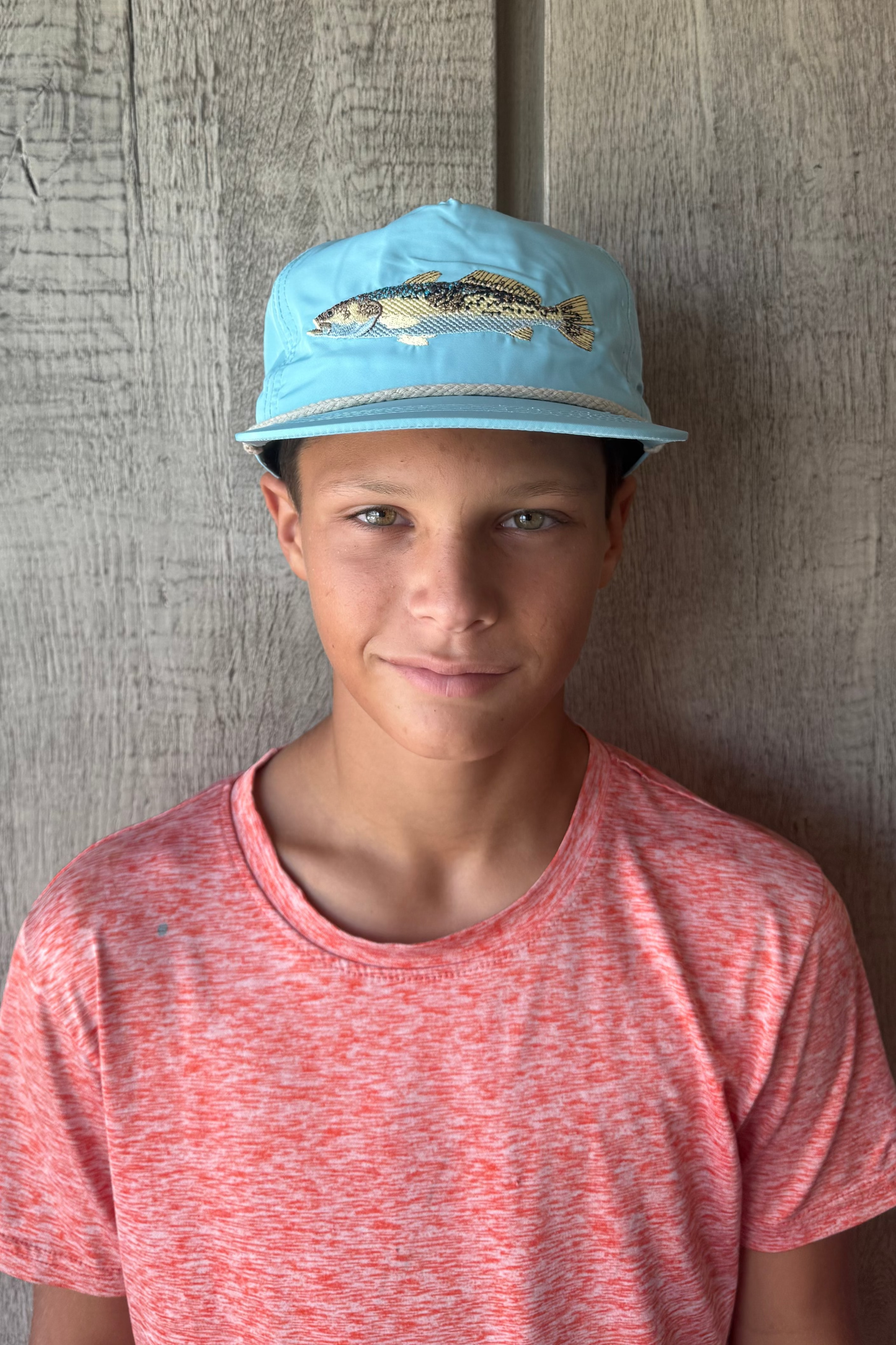 Speckled Trout Hat in Aqua