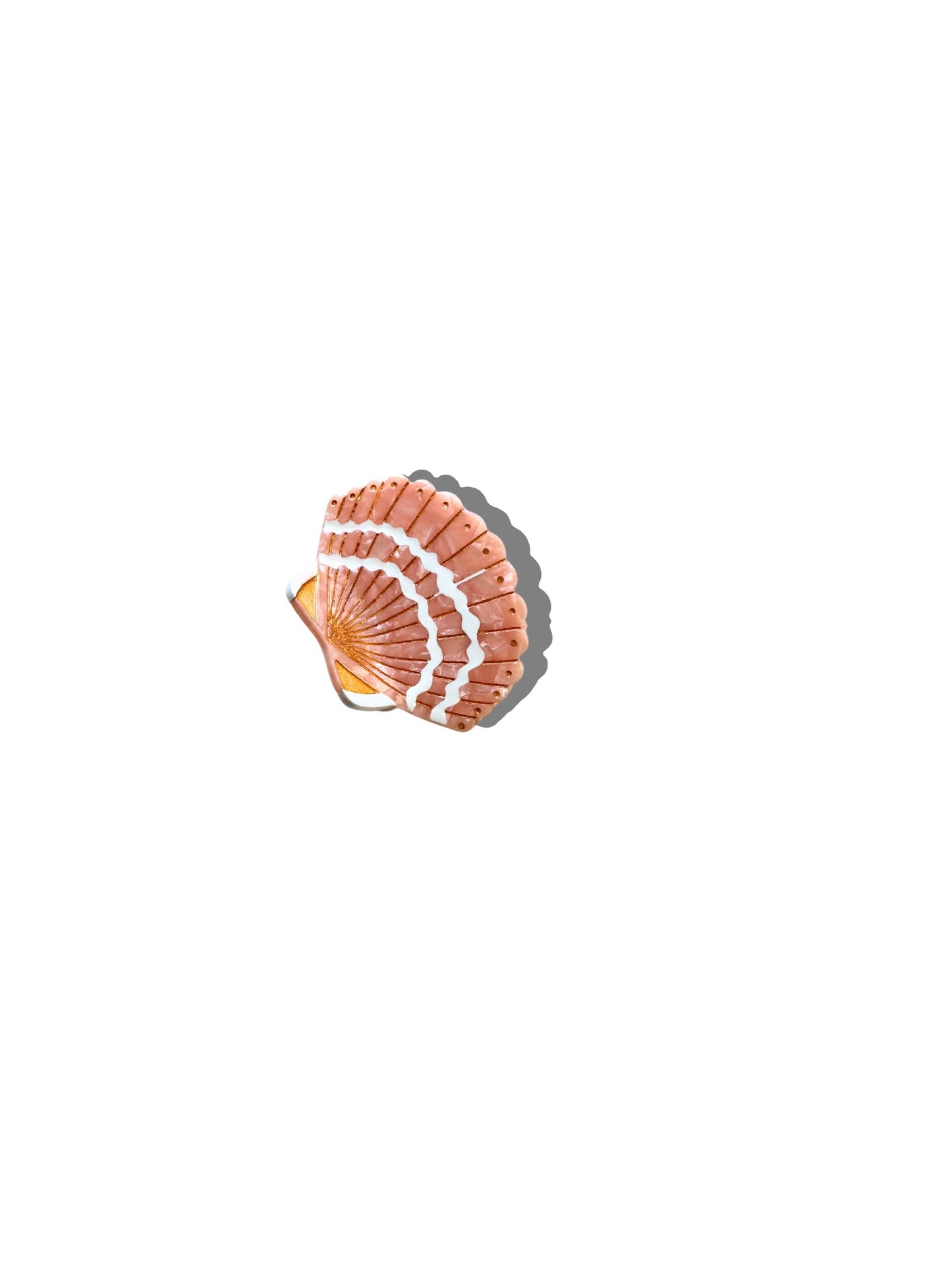Hand-painted Mini Seashell Claw Hair Clip