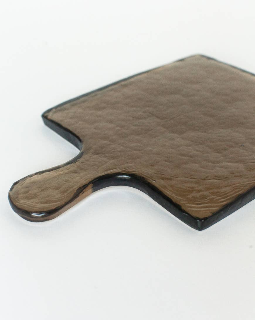 Handblown Hammered Glass Serving Board