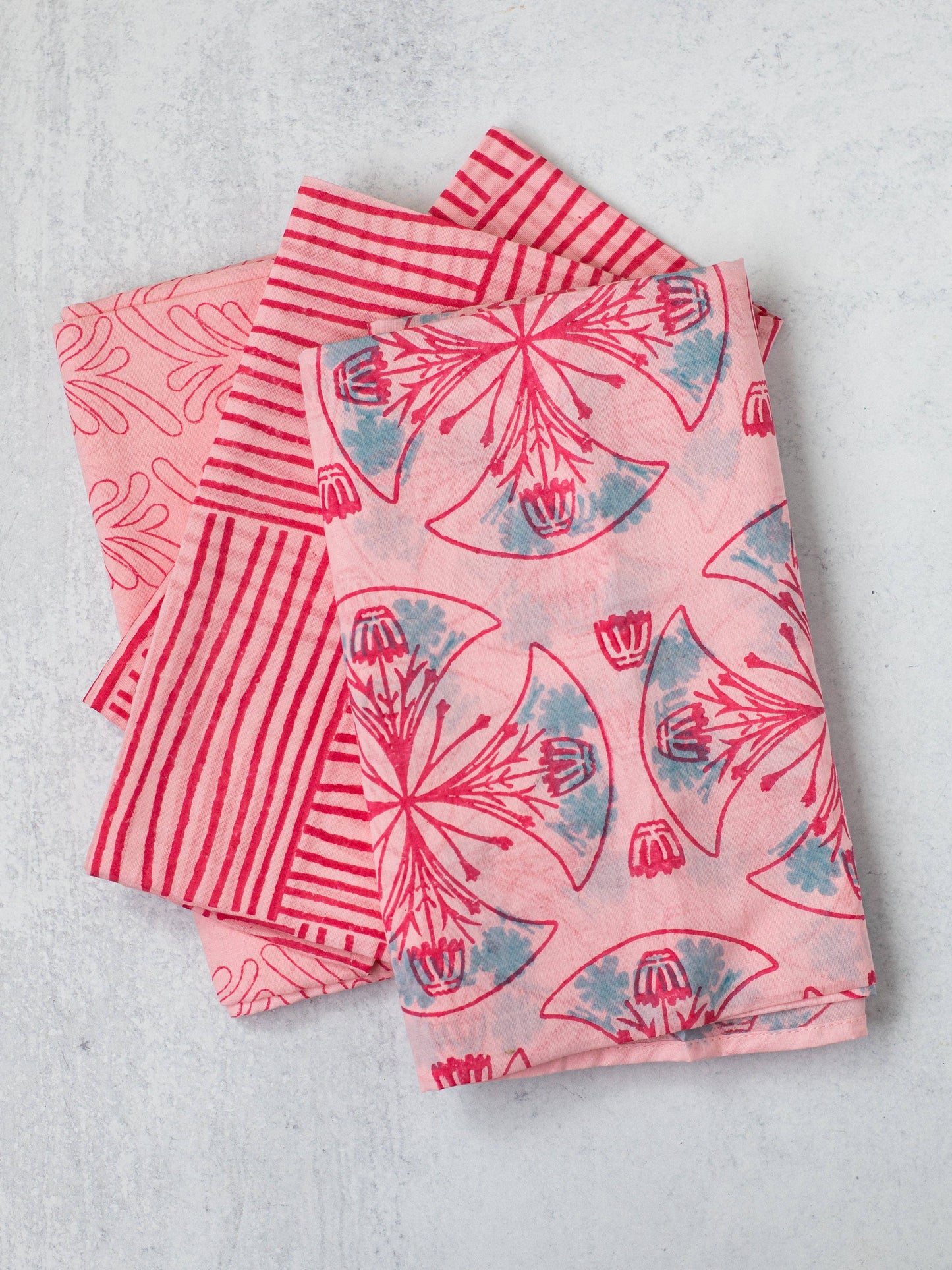 Sarong - Pink Voile - Mosaic, Saltwater & Pink