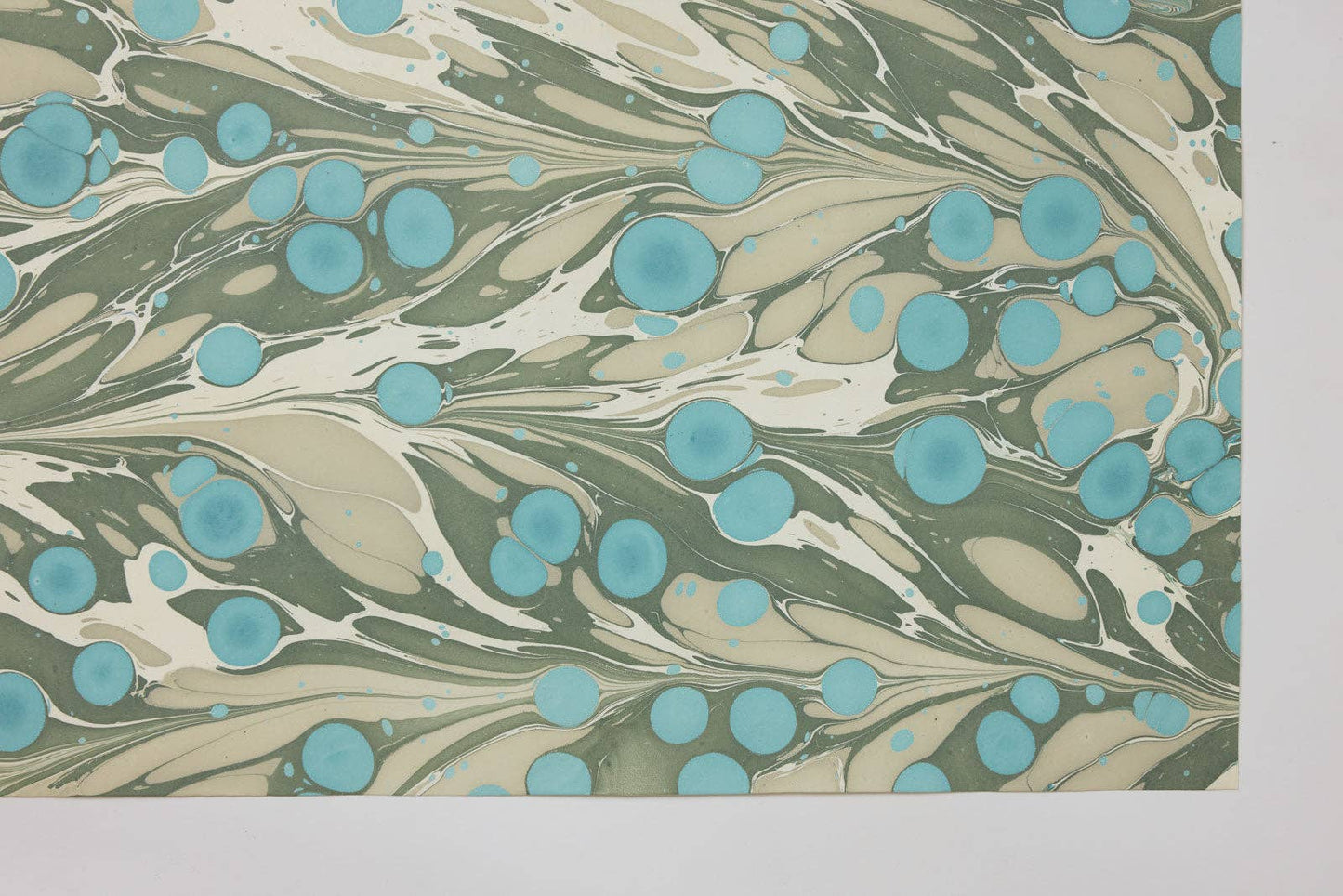 Hand Marbled Wrapping Paper Sheets - Cosmos Ocean Slate