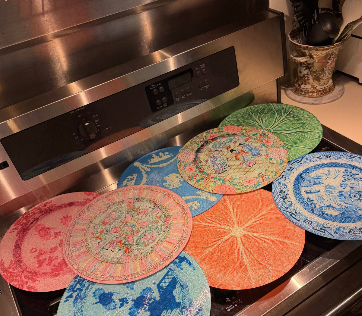 Grandmillennial China Plate Cutting Board